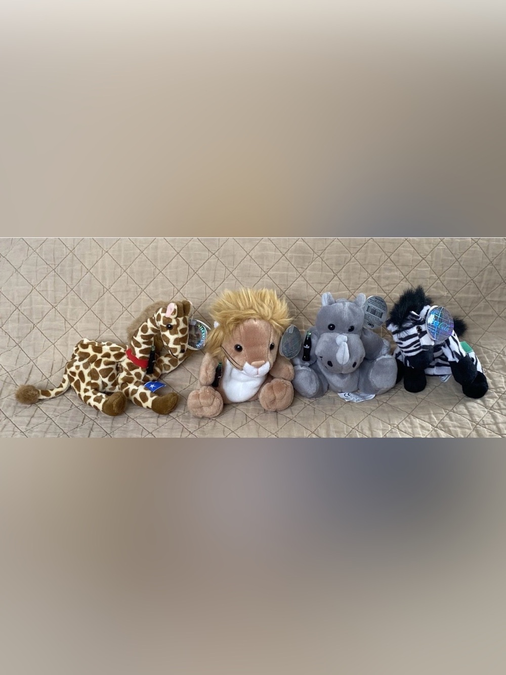Retired Vintage Coca Cola Set Of 4 Plush- Tanzania, Nigeria, Mozambique, Somalia